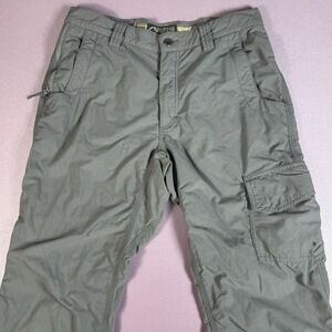 Mountain Khakis Pants Men's 31x32 Gray Hiking‎ Utility Outdoor Relaxed